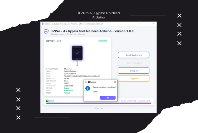 iEZPro A5 Bypass No Need Arduino [Win/Mac Tool] Free Tool